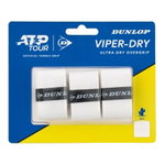 Dunlop Overgrip Viper Dry 0.6mm (ultra trocken und haltbar) weiss - 3 Stück